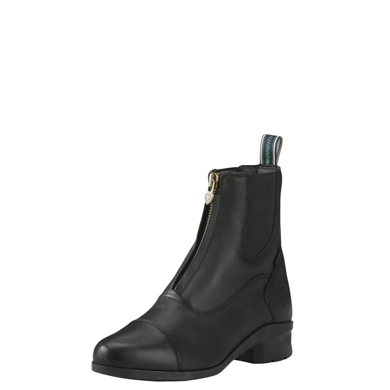 Ariat Womens Heritage IV Zip Waterproof Paddock Boot in Black-1